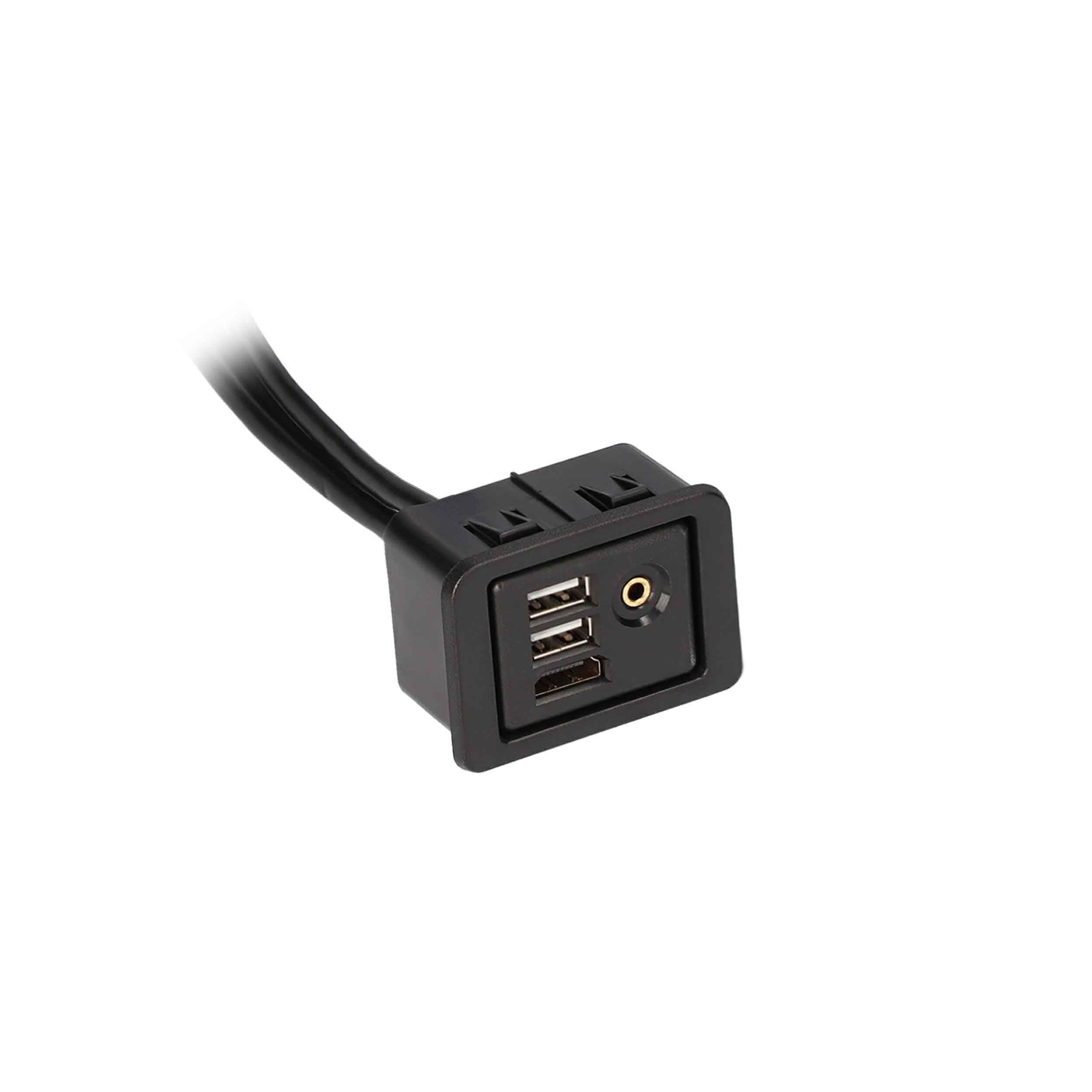 Heise USB/Aux/Hdmi Replacement Panel 3 Feet - Chrysler/Dodge/Jeep Axxess