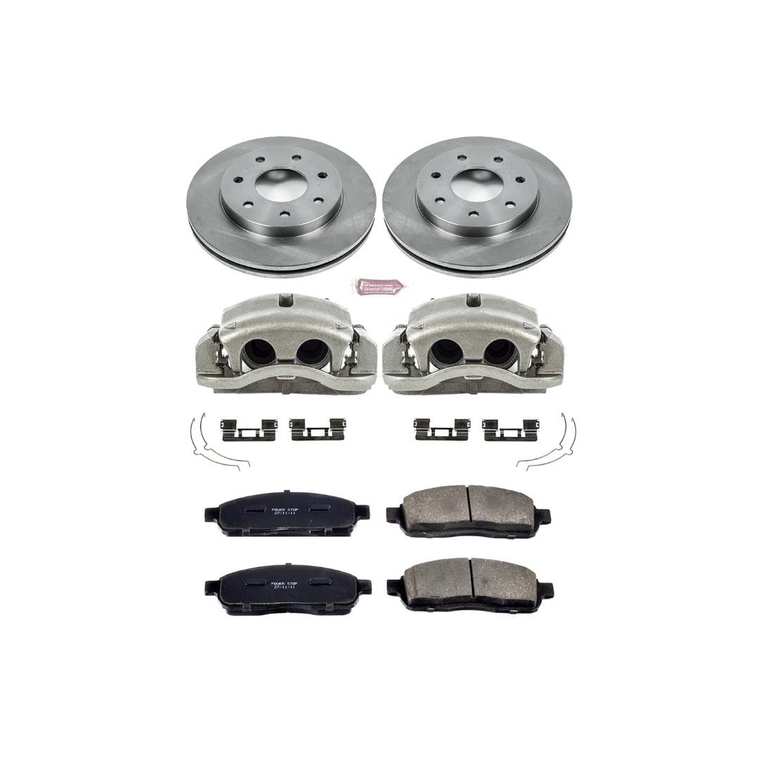 Power Stop KCOE1946 1-Click Autospecialty Brake Kit Replacement with Calipers For Ford F-150 2004 [Model Specific]