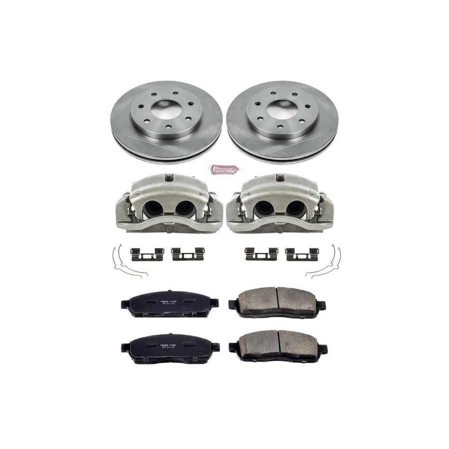 Power Stop KCOE1946 1-Click Autospecialty Brake Kit Replacement with Calipers For Ford F-150 2004 [Model Specific]