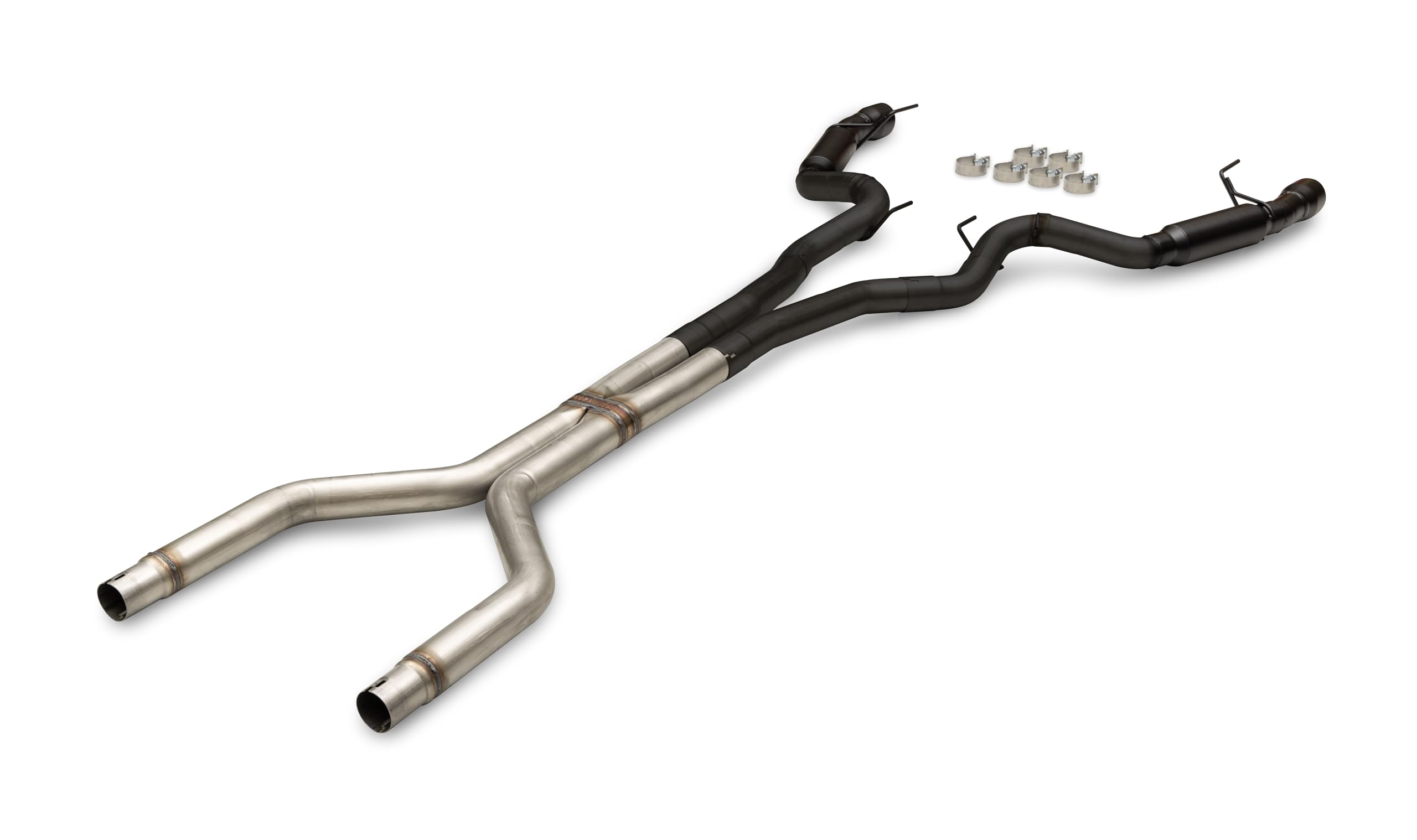Flowmaster Outlaw Series 818161 Cat-Back Exhaust Kit 3 Inch 409 Stainless Steel with 4 Inch Black Dual Tips Compatible with 2024 Ford Mustang GT 5.0L Coyote and 2.3L EcoBoost