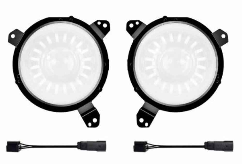 XKGLOW Universal 4" Fog Light Mounting Brackets for Jeep Wrangler JL and Gladiator JT Models XK-MNT