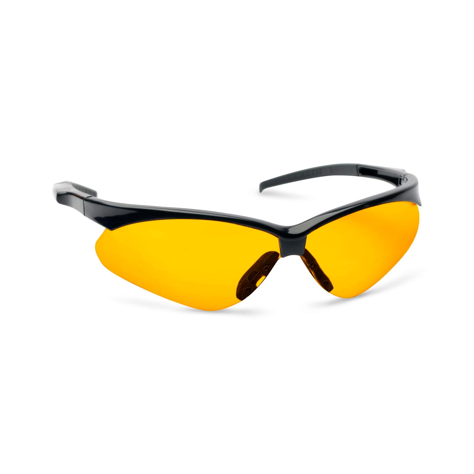 Walker's Sport Crosshair Shooting Glasses - Lightweight Impact-Resistant Polycarbonate Lenses Soft Non-Slip Adjustable UV Protection Hunting Range Shooting Sports Glasses, Amber