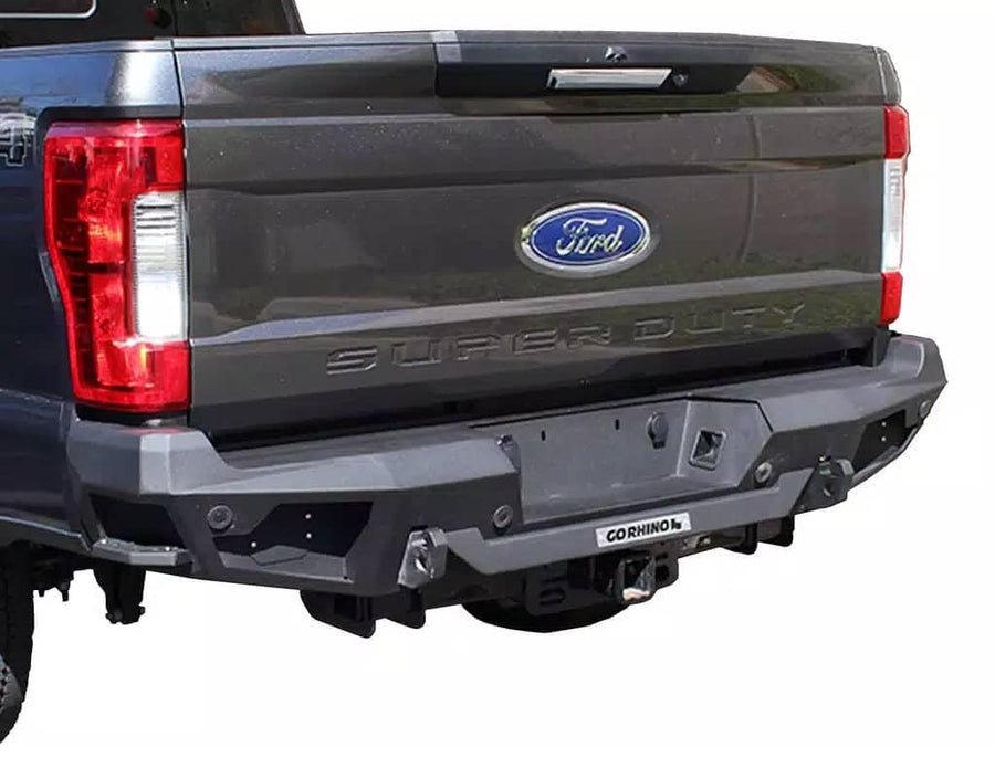 Rear Bumper RealTruck BR20.5 | Steel, Textured Black | 28398T | Fits 2021-2025 Ford F-150
