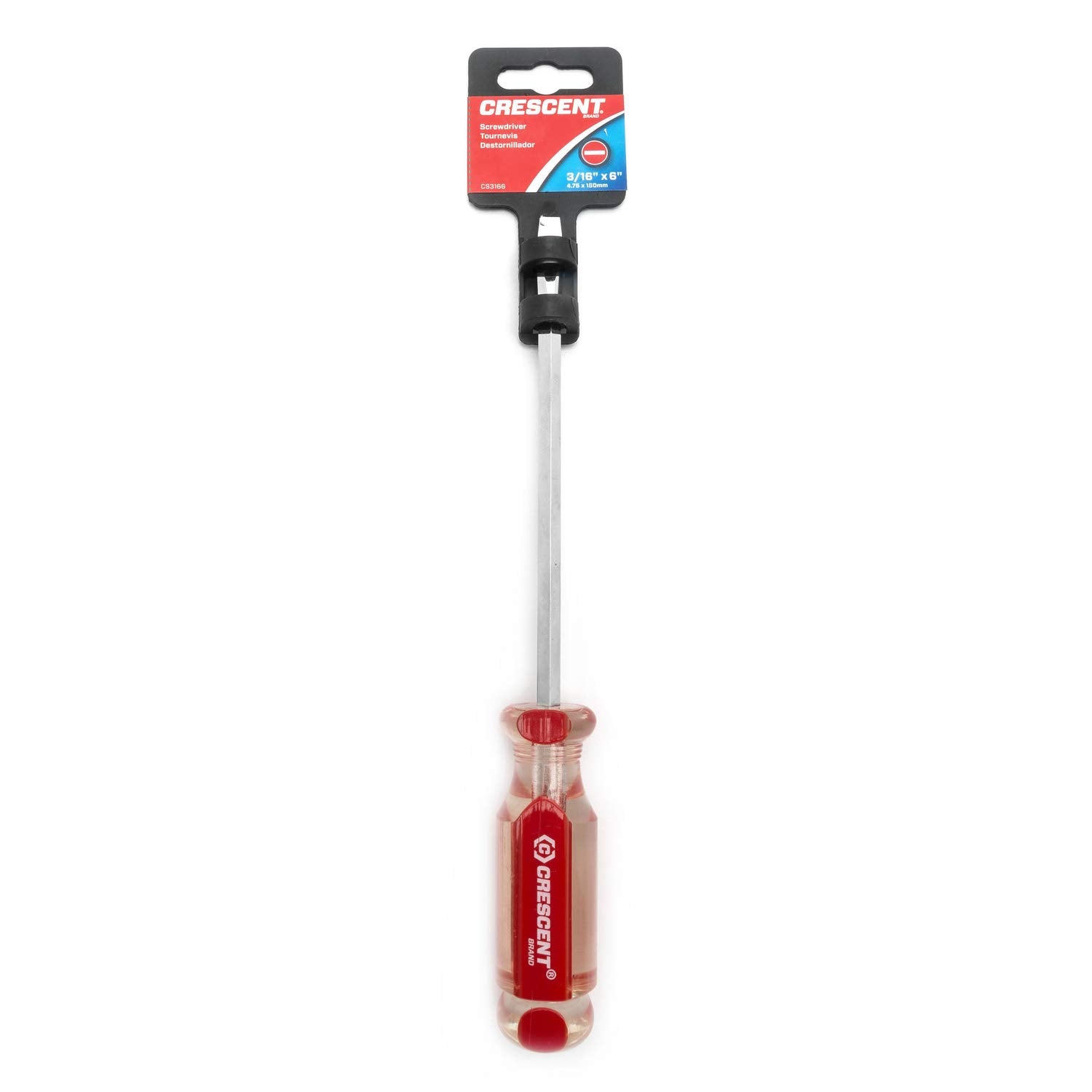 3/16" x 6" Crescent Slotted Acetate Screwdriver - CS3166