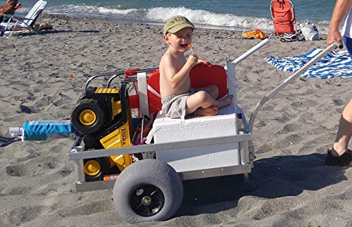 Balloon Beach Tires-Bimini Beach Wagon-Solid Aluminum Bed-Hitch Receiver Included-Made in USA