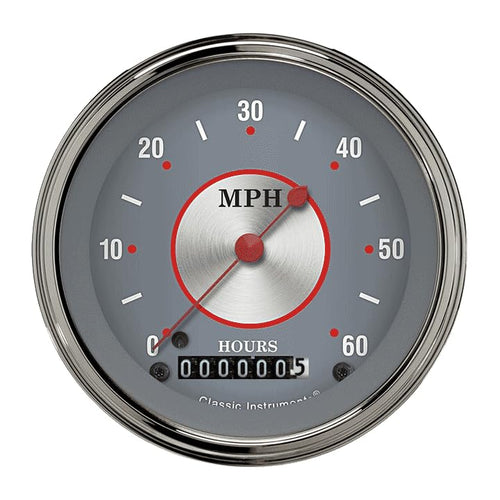 Silver Series LSSS 3 3/8" Low Speed Speedometer