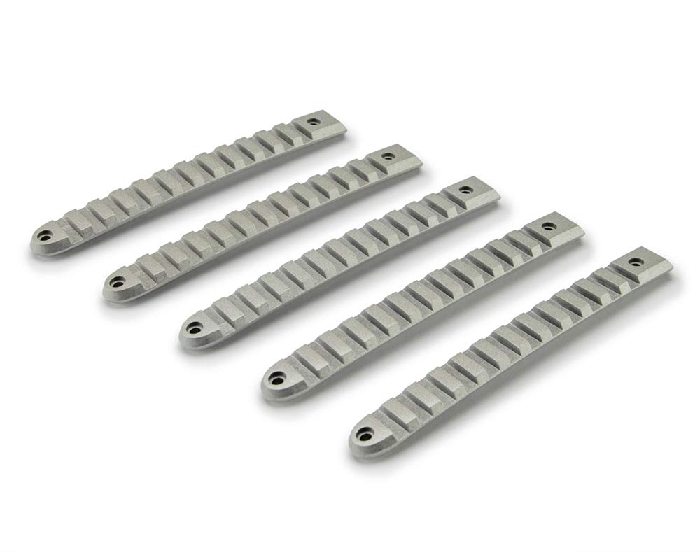 Door Handle Insert Set DV8 Offroad for 2007-18 Wrangler JK | Slotted Pic Rail Design | Aluminum Construction | Anodized Finish | Simple Screw-in Installation | Complete Kit