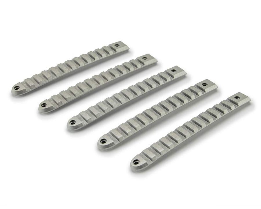 Door Handle Insert Set DV8 Offroad for 2007-18 Wrangler JK | Slotted Pic Rail Design | Aluminum Construction | Anodized Finish | Simple Screw-in Installation | Complete Kit