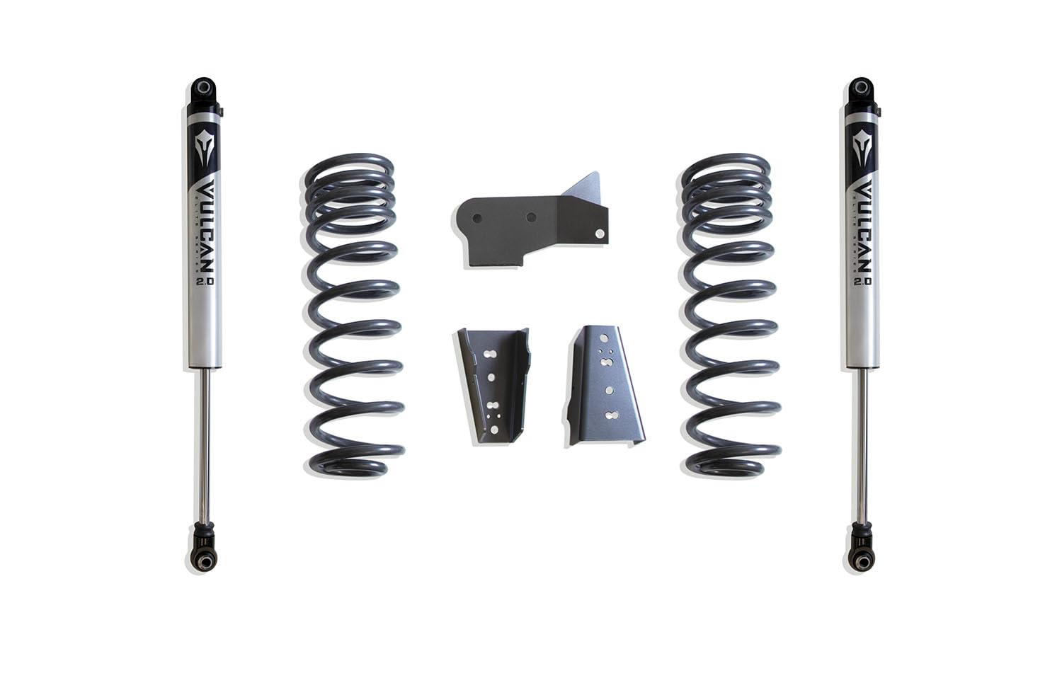 Part# 902430V MAX TRAC SUSPENSION'S is A Rear Box KIT Including 3" Rear Lift COILS, TRAC BAR Bracket, SWAY BAR Brackets & A Pair of Vulcan Series Shocks