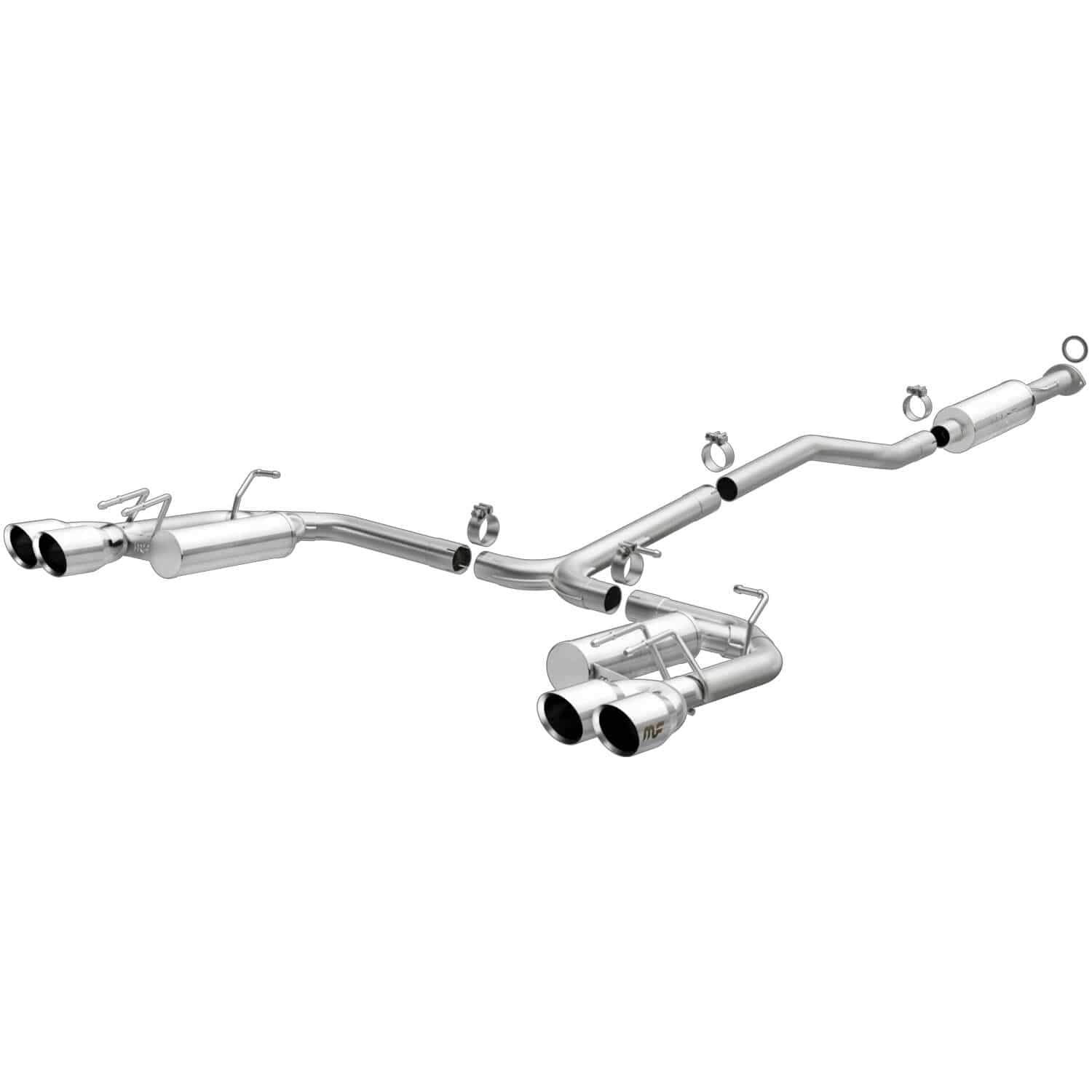 MagnaFlow Exhaust Performance System 19411: Cat-Back, Street Series, For 2018-2024 Toyota Camry XSE 3.5L, Quad Split Rear Exit Style