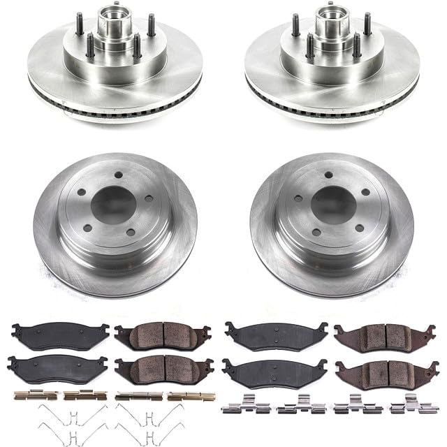 Power Stop KOE4021 Replacement Brake Kit-OE Brake Rotors & Ceramic Brake Pads Front and Rear