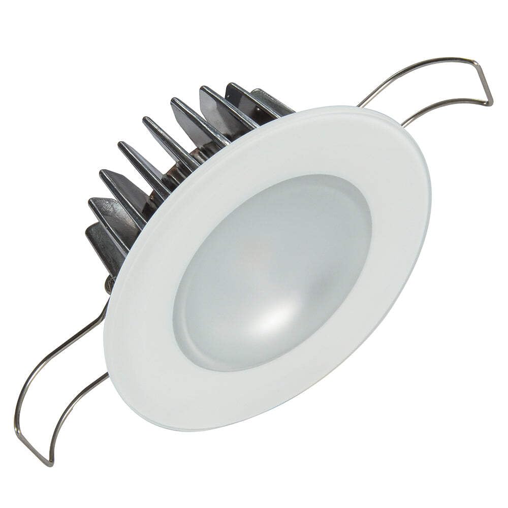 Mirage LED Lumitec Down Light, Flush Mount, Glass Bezel, White Dimming, Red Non-Dimming, Blue Non-Dimming Exterior or Interior