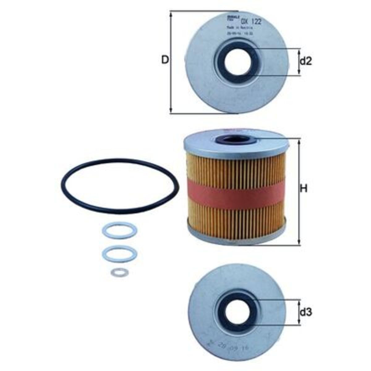 Oil Filter MAHLE Original OX 122D