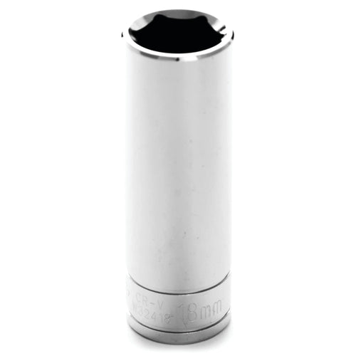 W32418 Performance Tool 1/2 Drive 18mm 6Point Deep Wall Socket, 1 Pack