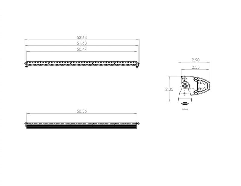 50" Baja Designs Light Bar(S8 Wide Driving LED),1 Pack 70-05014