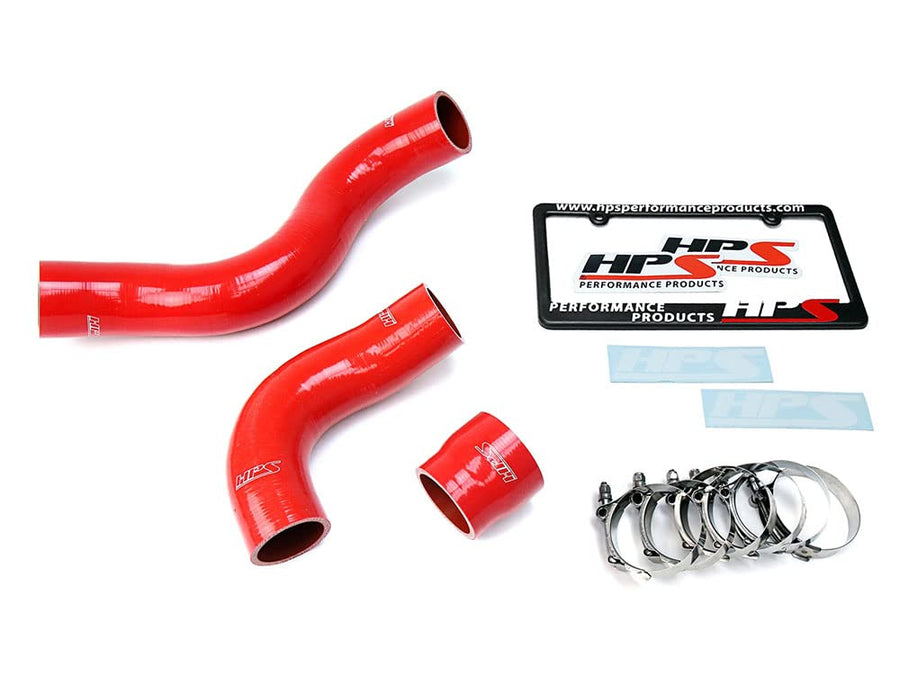 HPS Performance Reinforced Red Silicone Intercooler Hose Kit Compatible for 2017-2021 Honda Civic Type R 2.0L Turbo, 57-1697-RED