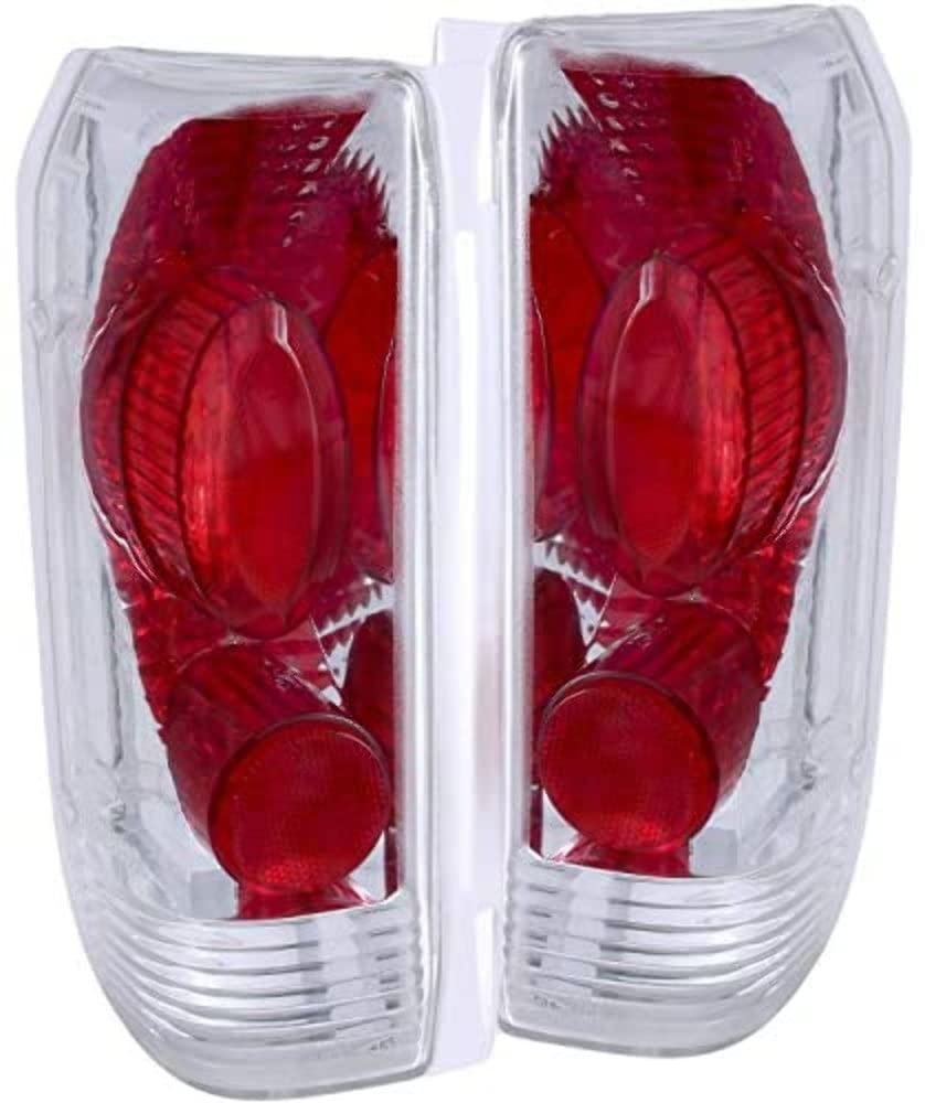 Chrome Euro Tail Light Set-Clear Lens ANZO USA 211061