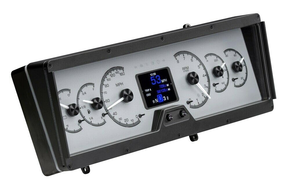 Dakota Digital HDX-78O-CUT-S Analog Gauge System Compatible with 1978-88 Oldsmobile Cutlass Silver Alloy