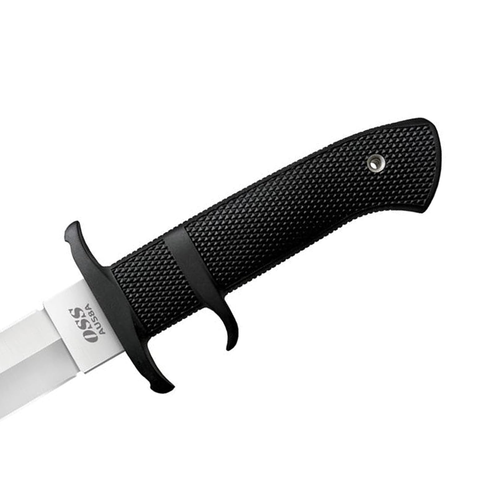 COLD STEEL 8.25" OSS Japanese AUS8A Clip Point Blade 5.125" Kray-Ex Handle Tactical Outdoor Hunting Fixed Blade Knife w/Secure-Ex Sheath