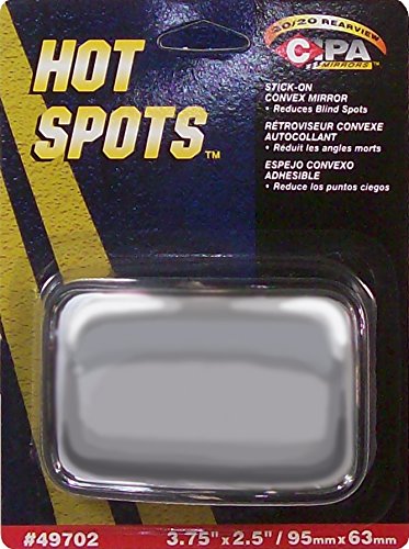 HotSpot CIPA 49702 Mirrors - Stick-On Convex Wedge, 2.5" x 3.75"