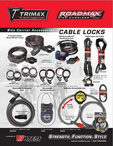 Trimax Replacement VMAX12CBL Cable for Versa Cable (12 ft Long x 10mm) Cable only