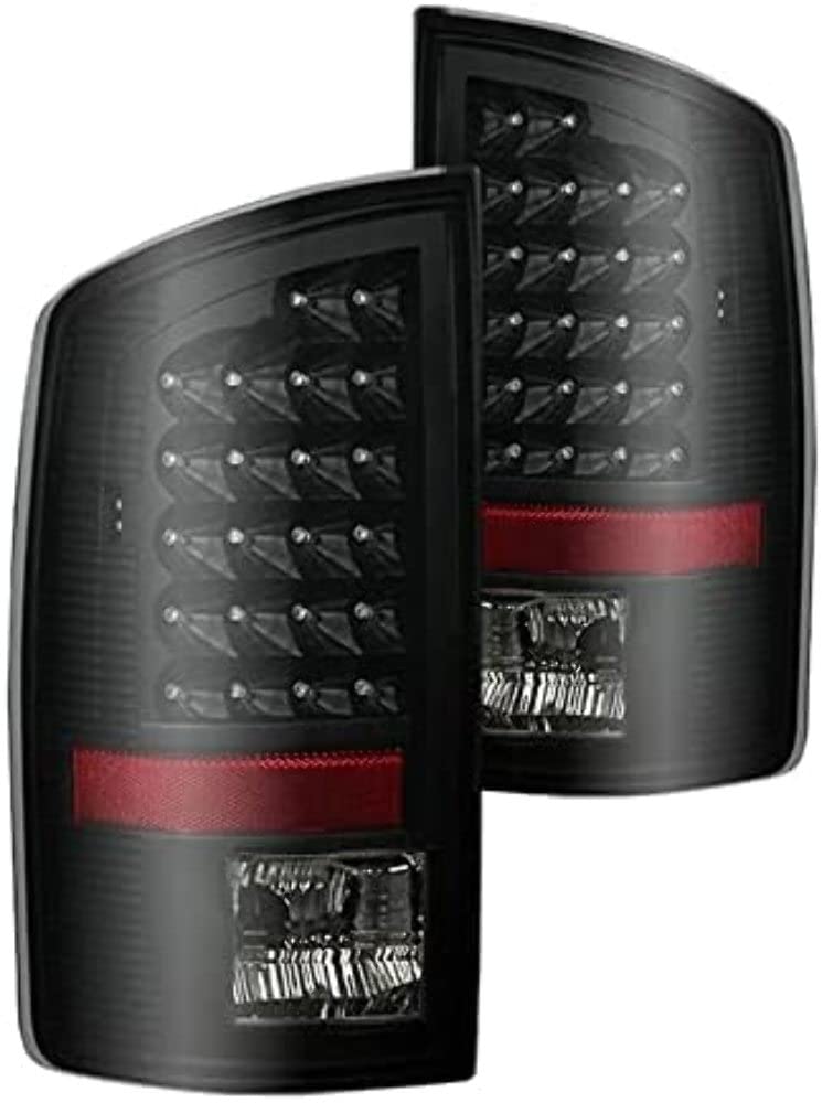 LED Tail Lights Black/Smoked xTune Auto 9026539