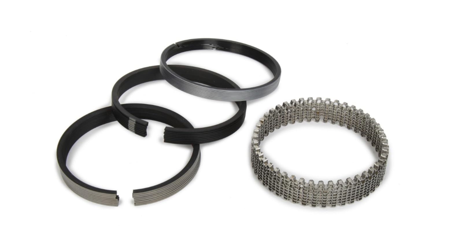 77 MICHIGAN Piston Rings, 4.020 in Bore, File Fit, 1/16 x 1/16 x 3/16 in Thick, Standard Tension, Plasma Moly, 8 Cylinder, Kit