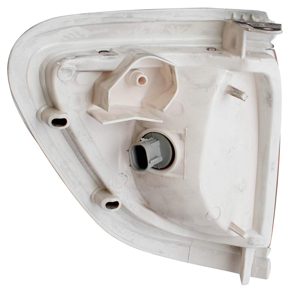 Brock Park Replacement Drivers Signal Side Marker Light Lamp with Black Trim Compatible with 95-97 Pickup Truck 8162004030