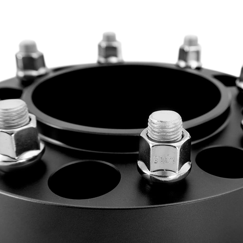 Borne Mishimoto Off-Road Wheel Spacers, 6X139.7, 2.00 Inch Thick Compatible with Ford Bronco/Ranger, Black