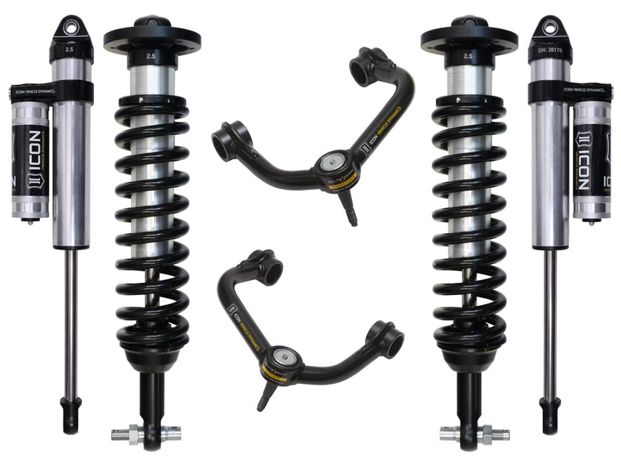0-3" Lift, ICON Stage 3 Suspension System, Tubular UCA, Compatible with 2015-2020 Ford F150 2WD, K93093T