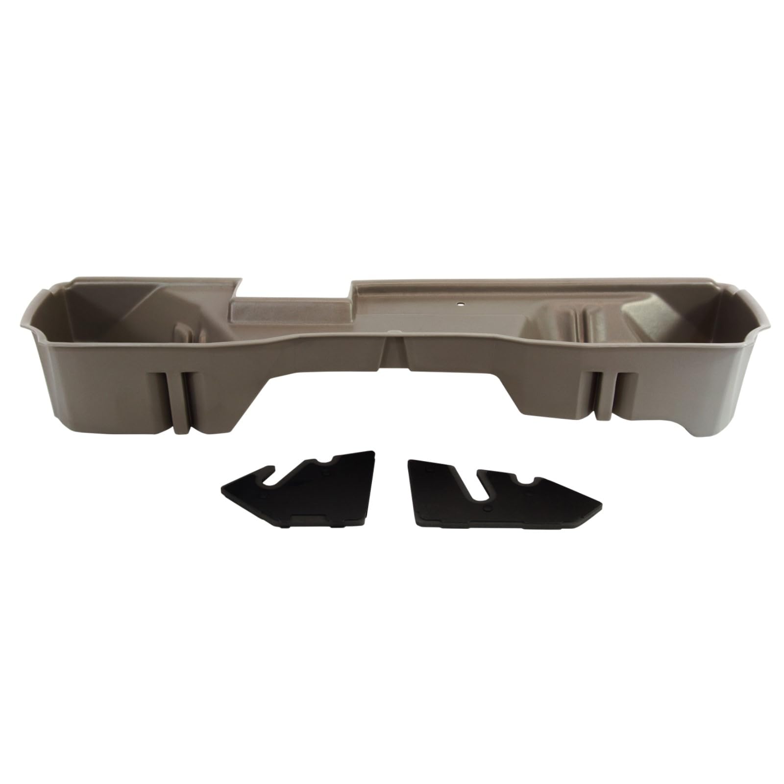 Under Seat Storage DuHa 10306 fits 2014-2019 Chevy Silverado/GMC Sierra Double Cab Classic Style Body | Tan Heavy-Duty Back Seat Organizer | Includes Dividers