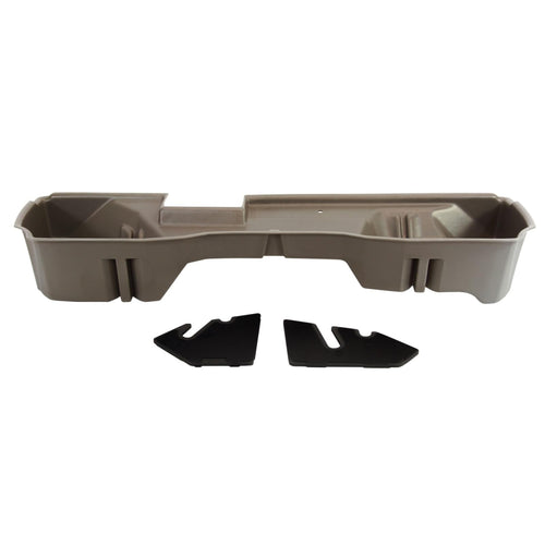 Under Seat Storage DuHa 10306 fits 2014-2019 Chevy Silverado/GMC Sierra Double Cab Classic Style Body | Tan Heavy-Duty Back Seat Organizer | Includes Dividers