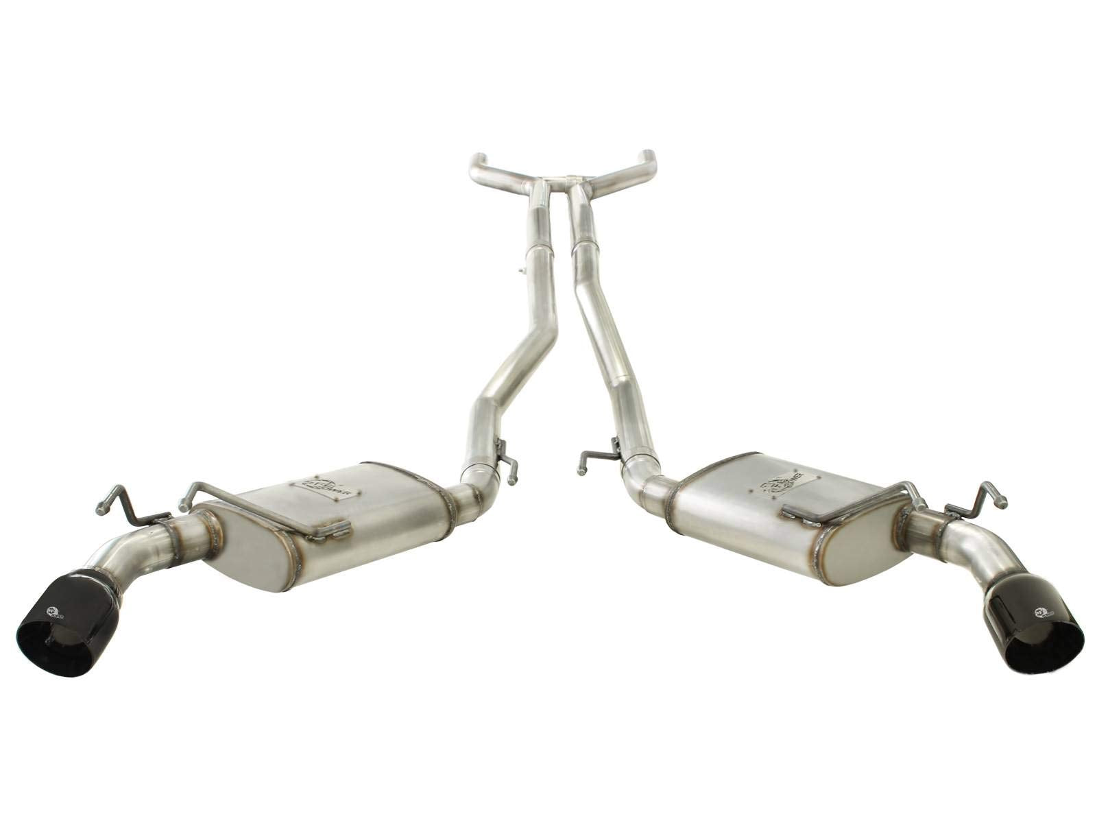 409 Stainless Steel aFe Cat-Back Exhaust System with 2.5" Black Tip for Chevrolet Camaro V6-3.6L Engine