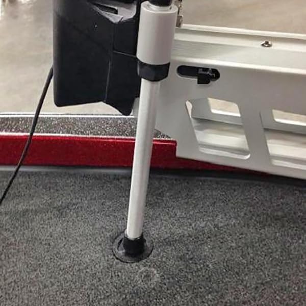 Bounce Buster Trolling Motor Coaster Combo Pack T-H Marine - Fits Minn Kota Bow‑Mount Stabilizer Rods, Protects Carpeted Decks, Includes Stand‑Off & Flat Coaster + Mount Screw