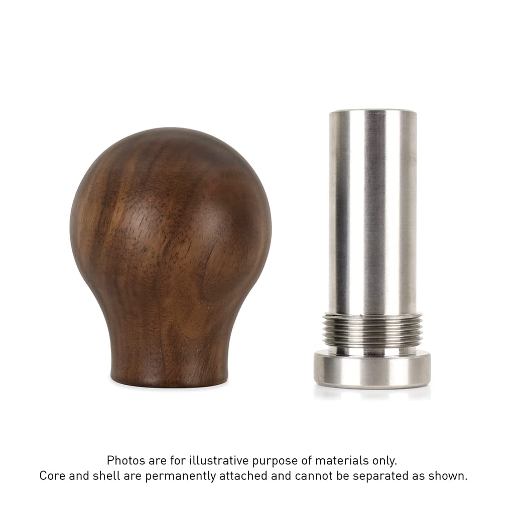 Round Steel Core Wood Shift Knob, Mishimoto Walnut Wood