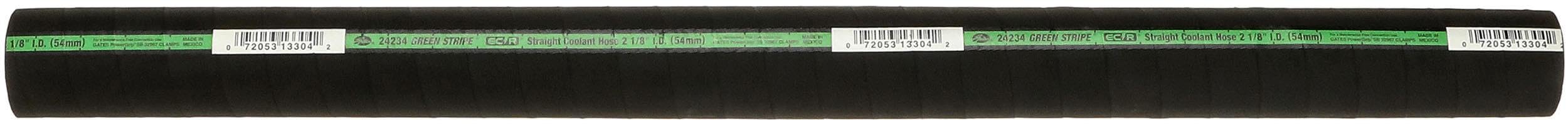 Gates Green Stripe 24234 2-Ply Straight Coolant Hose-3' Length, Inner Diameter 2 1/8"