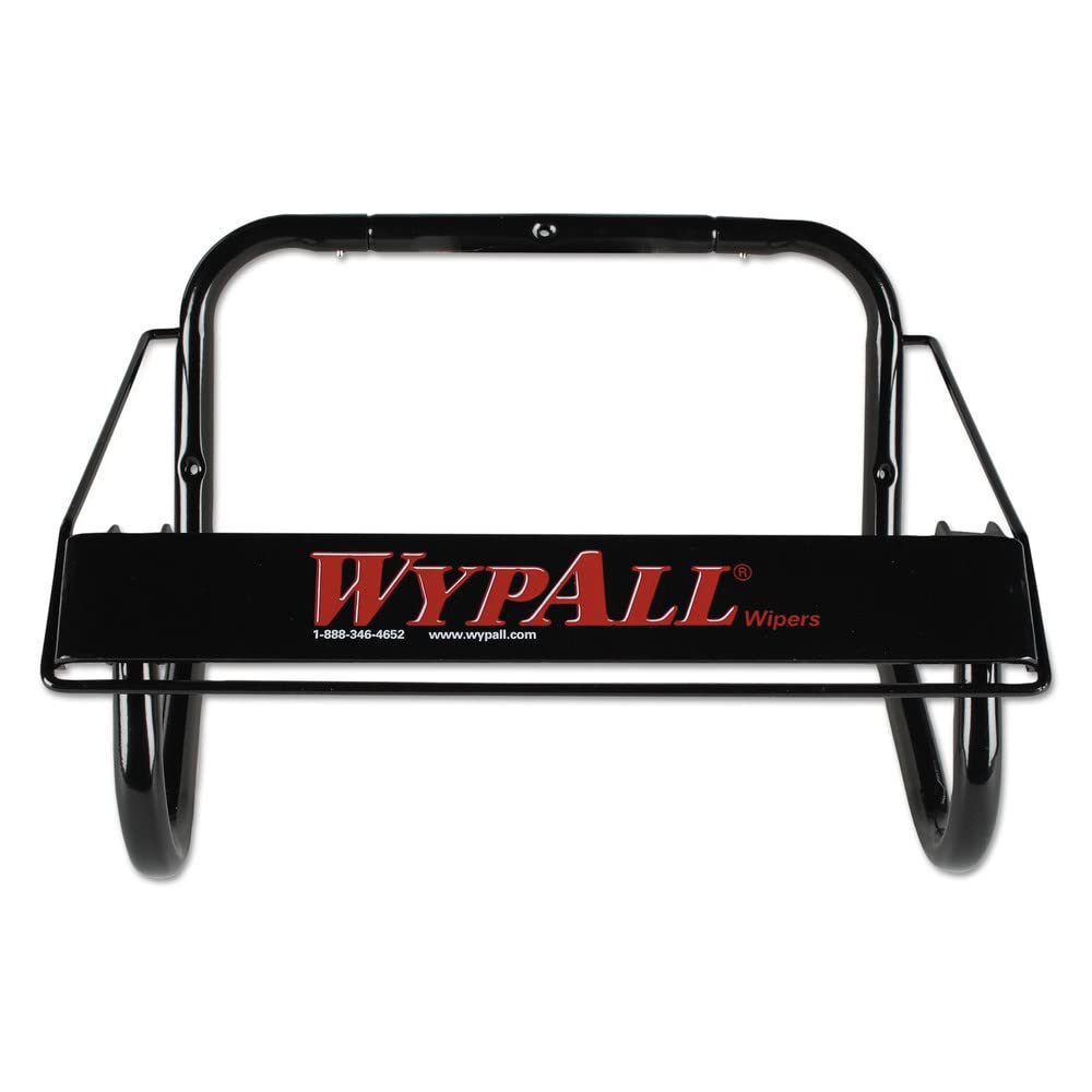 WypAll Jumbo Wall Mounted Wiper Dispenser (80579), Black, 16.8"x10.8"x8.8" (Qty 1)