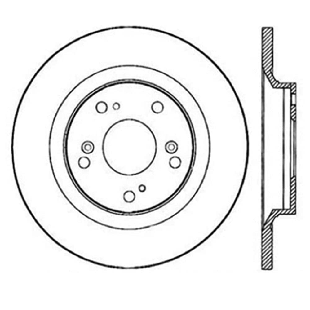 StopTech SportStop Power Slot 00-06 Honda S2000 Rear Right Slotted Rotor