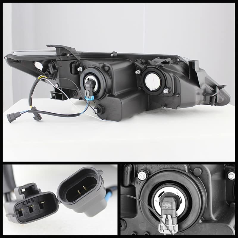 Projector Style Spyder Auto Headlights Black/Clear 5072658