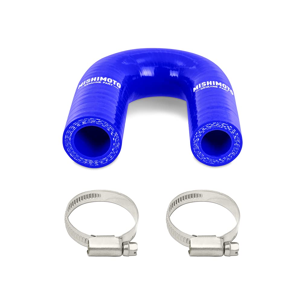 GM LS V8 Heater Core Bypass Hose, Blue Mishimoto Silicone