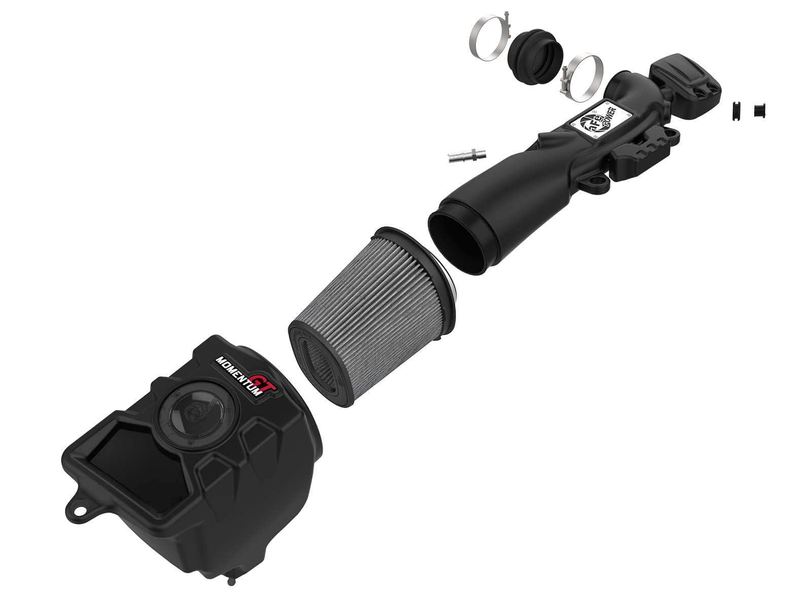 Momentum GT aFe POWER Cold Air Intake System w/Pro DRY S Filter, #51-76217, Black