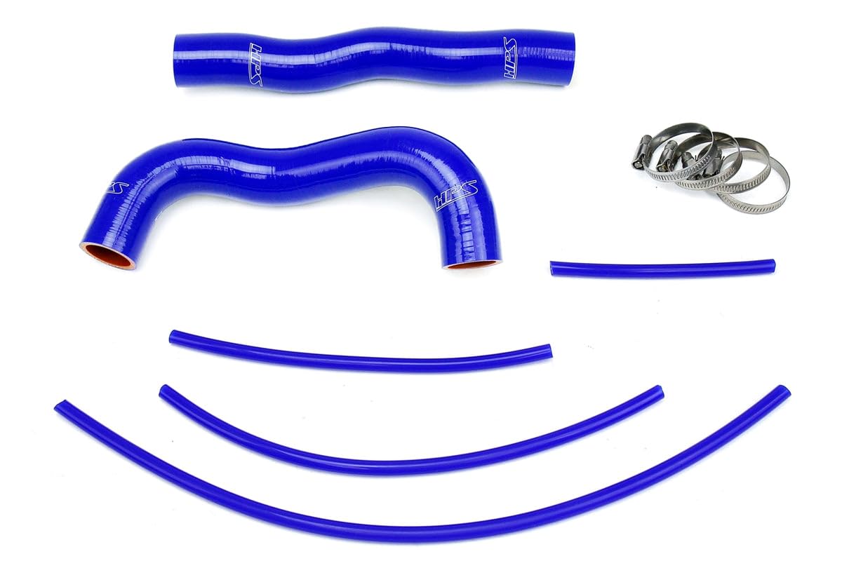Blue HPS 57-1324R-BLUE Silicone Radiator Coolant Hose Kit