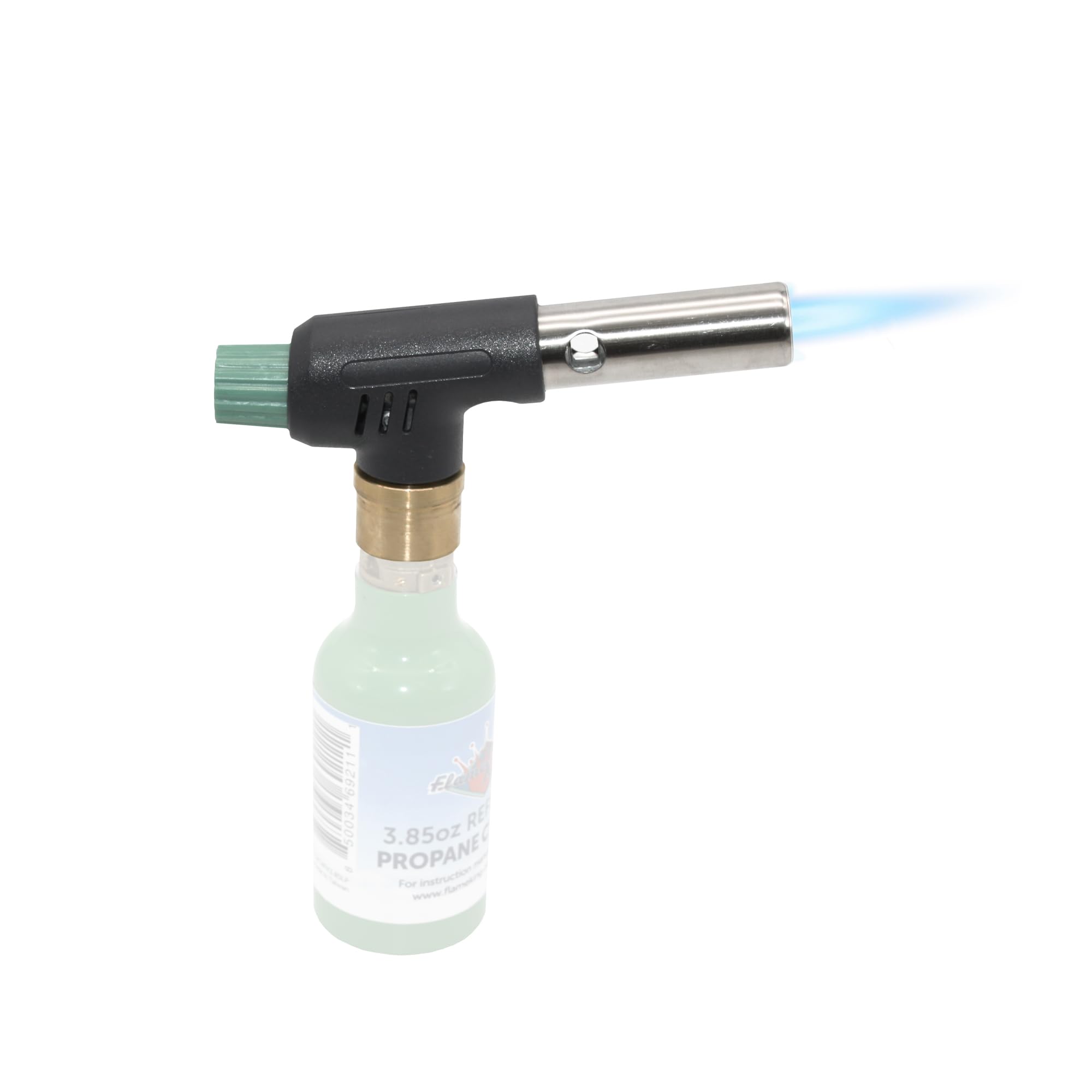Flame King Mini Propane FK-PV777CGA Blow Torch Head 10,000 BTU for Kitchen, Soldering, Searing, Charcoal/Fire Pit Lighting