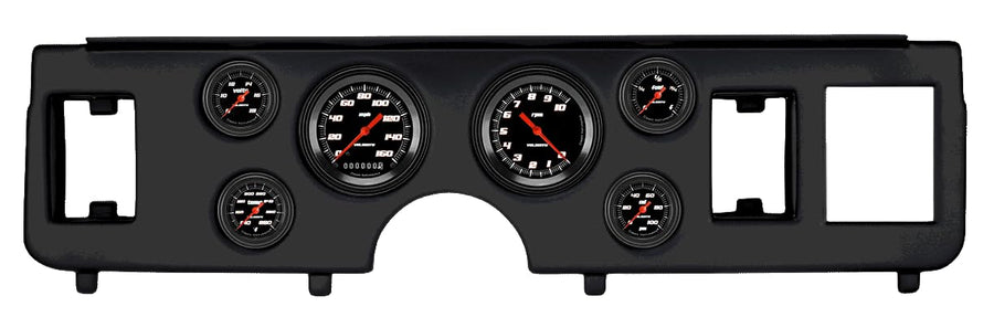 Classic Instruments Velocity Black CDMU79VSB101BL Direct Fit 6 Gauge Set Compatible with 1979-1986 Mustang