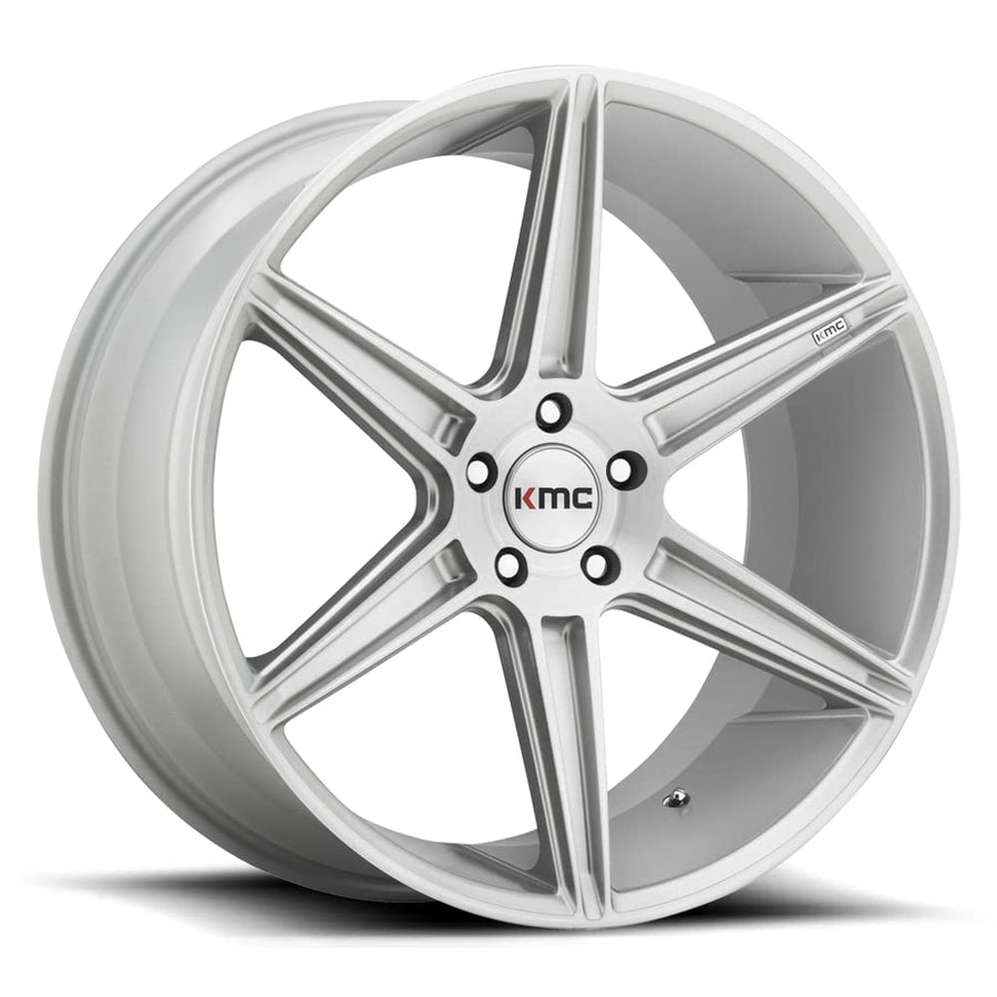 KMC Wheels 22X10.5 KM711 5X120 BRUSHED SLV 40MM - KM71122552440