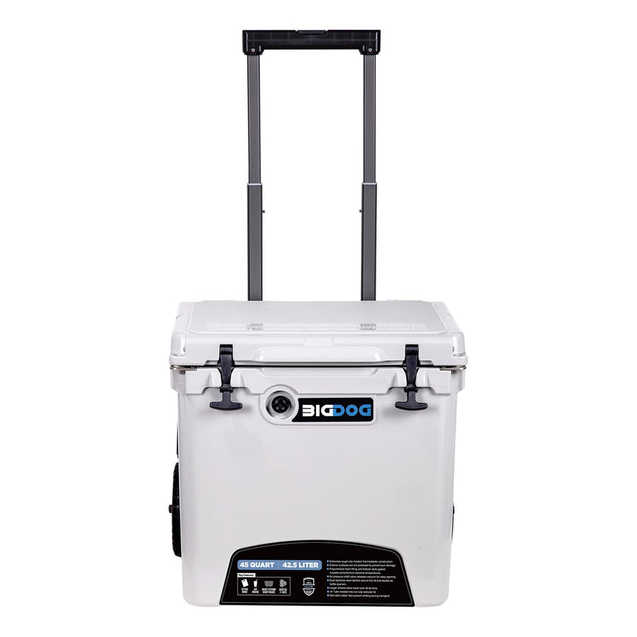 Husky BDCR45 Towing 45 Quart White Aluminum Box Cooler