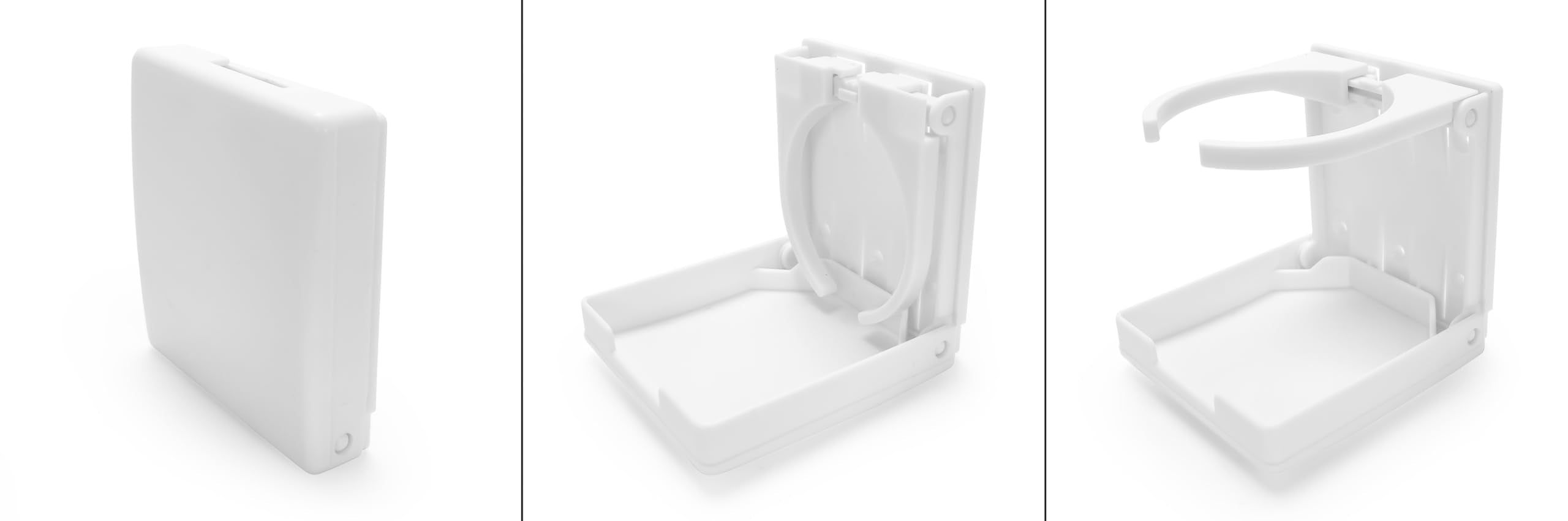 Camco Drink Holder Camper/RV - Features Adjustable Space-Saving Design & Holds Almost Any Size Mug, Cup, Bottle or Can - Extra Cup Holder for Cars, Trucks, RVs, Vans, Boats, and More - White (44040)