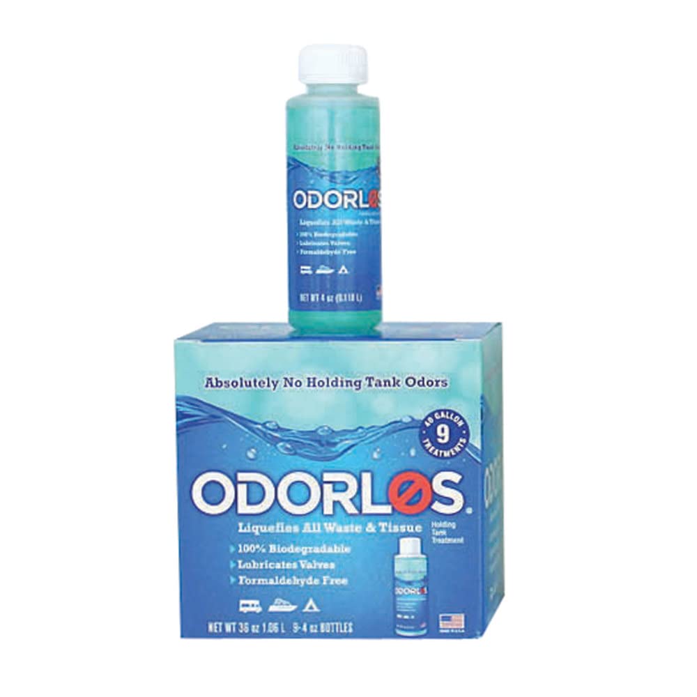 Valterra V77001 Odorlos Holding Tank Treatment (Holding Tank Treatement, 4oz Bottle, 9pk),1 Pack