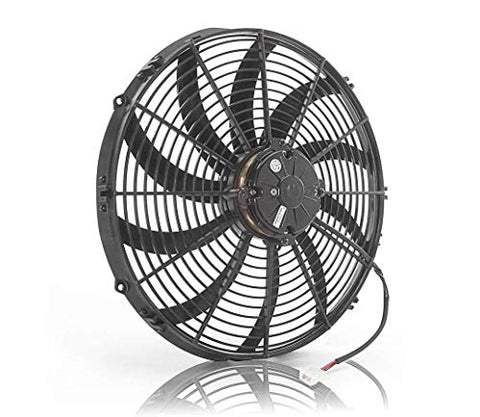 75042 Be Cool Euro-Black 16" High-Torque Electric Puller Fan