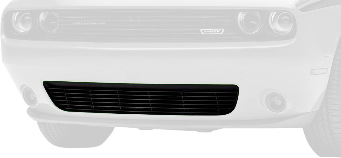 2015-2022 Challenger T-Rex Grilles Laser Billet Grille, Black, 1 Pc, Overlay - PN #6214181